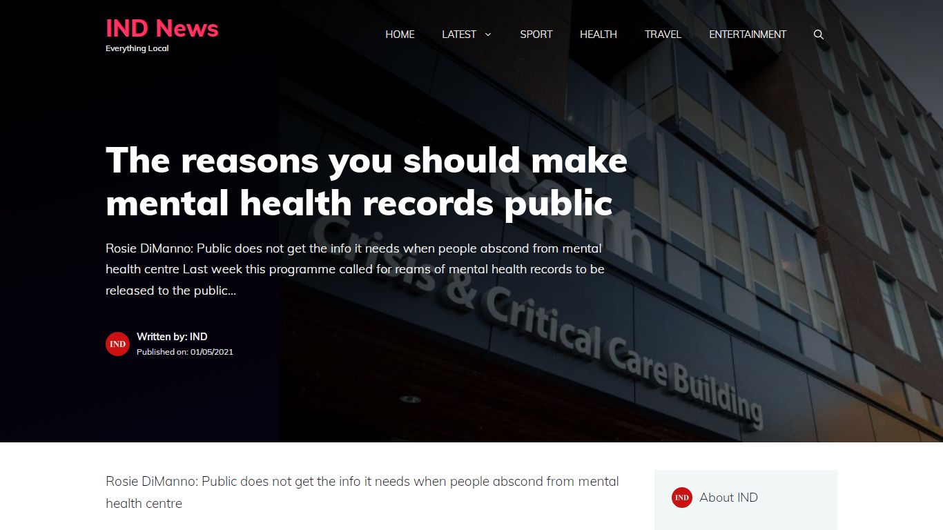 The reasons you should make mental health records public